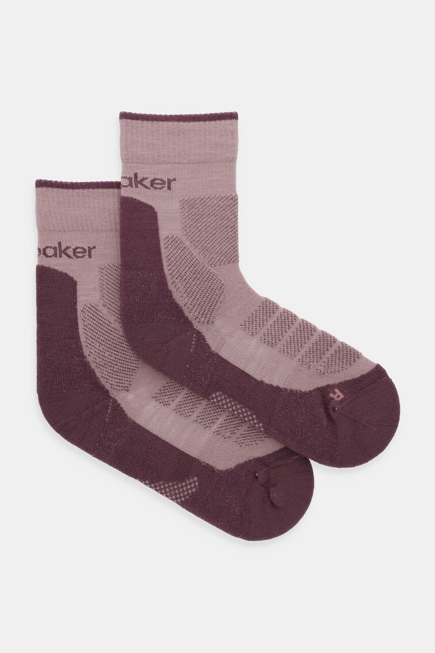 Ponožky s prímesou vlny Icebreaker Merino Hike+ Heavy ružová farba, IB0A578L0HO1