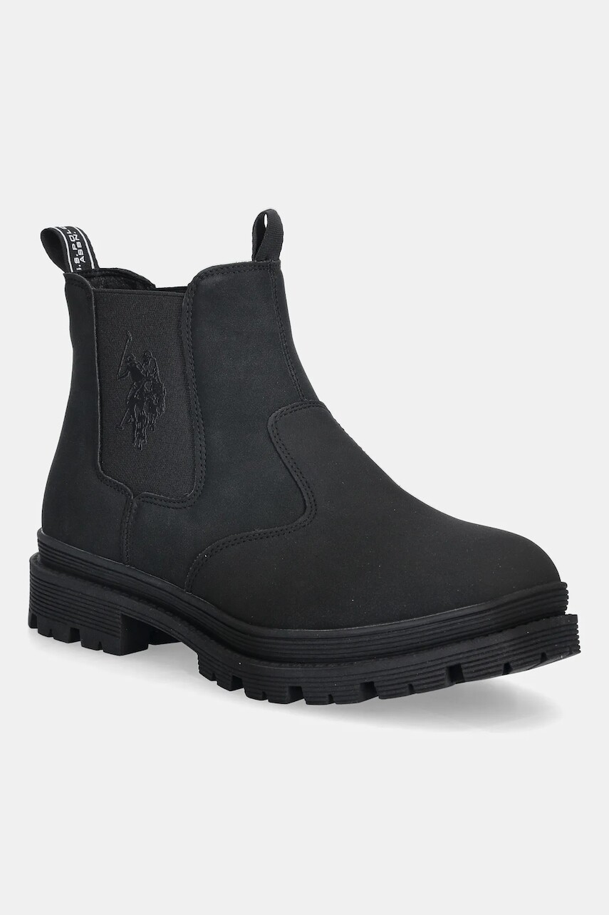 Topánky chelsea U.S. Polo Assn. BERLIN003 čierna farba, BERLIN003M/EH1