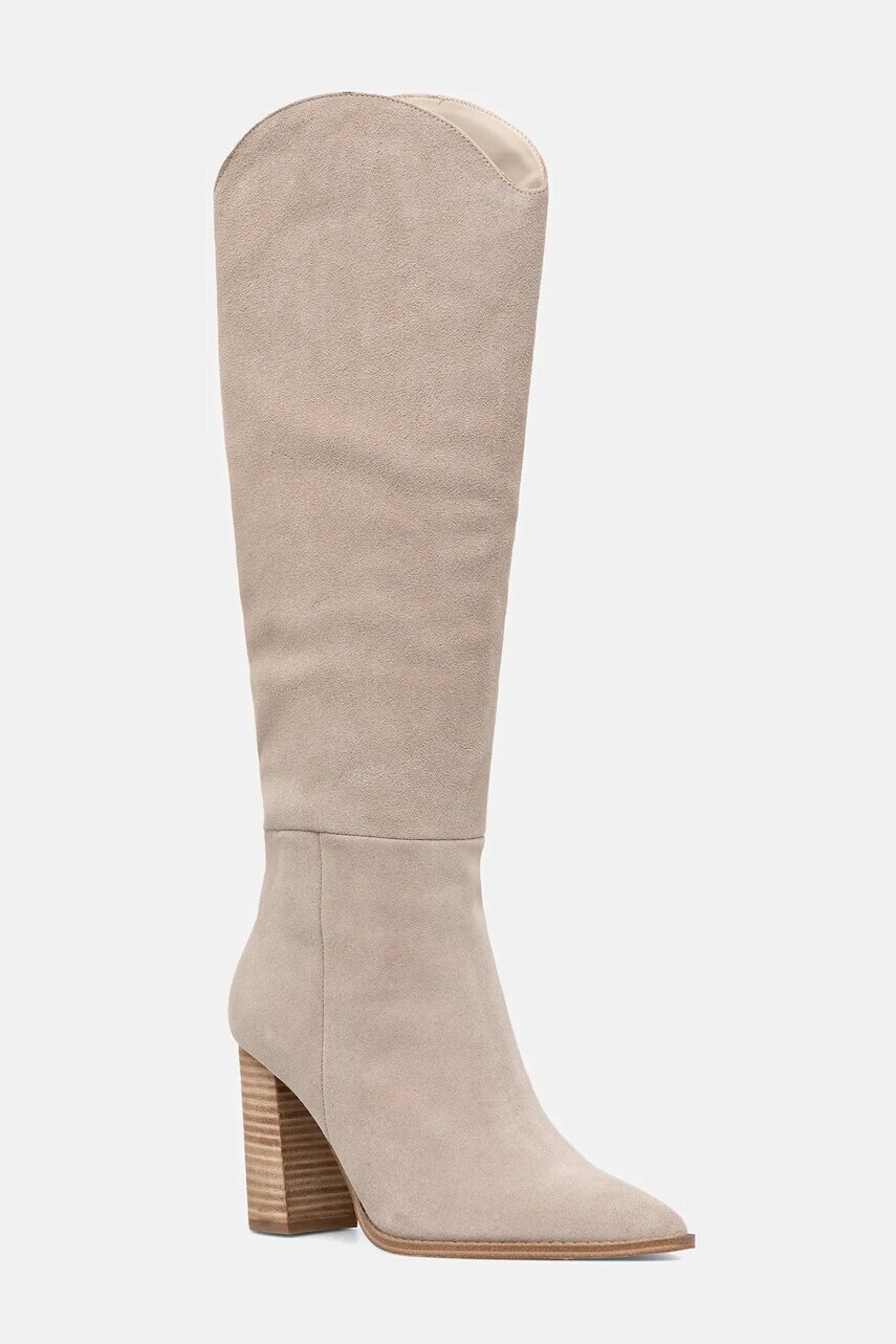 Členkové topánky Steve Madden Bixby béžová farba, na podpätku, 11004834