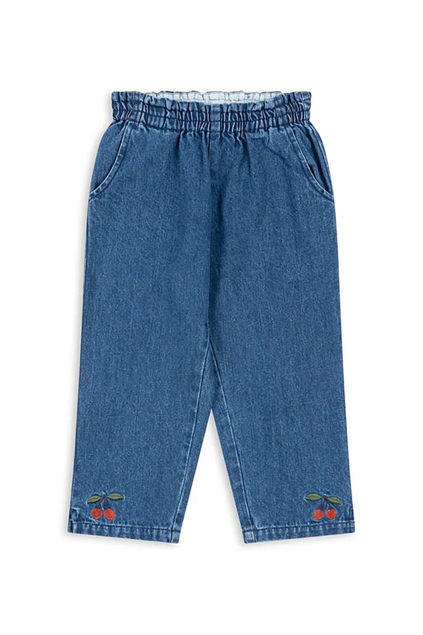 Bavlnené rifle Konges Sløjd MAGOT FRILL PANTS GOTS KS104476