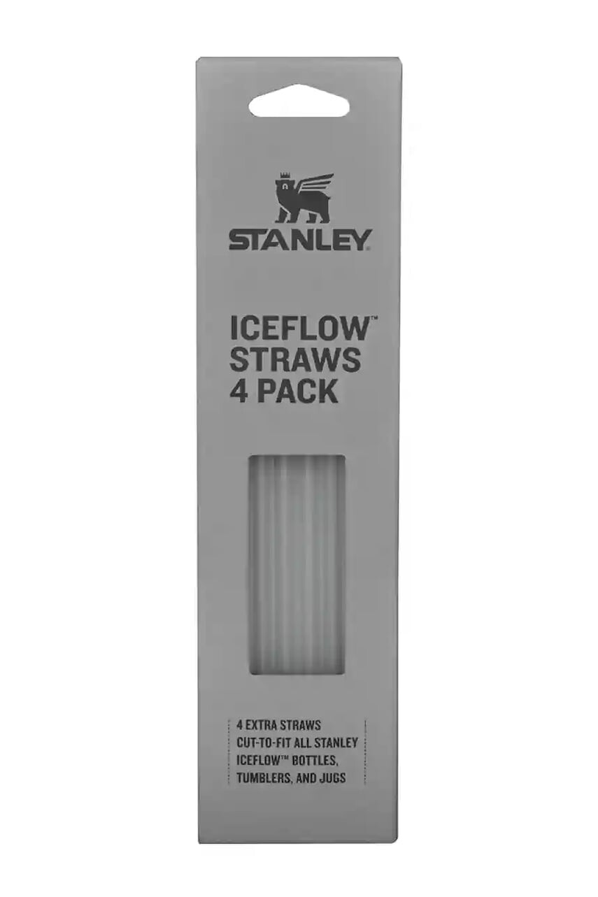 Sada slamiek Stanley The IceFlow™ Straws 4-pak priehľadná farba