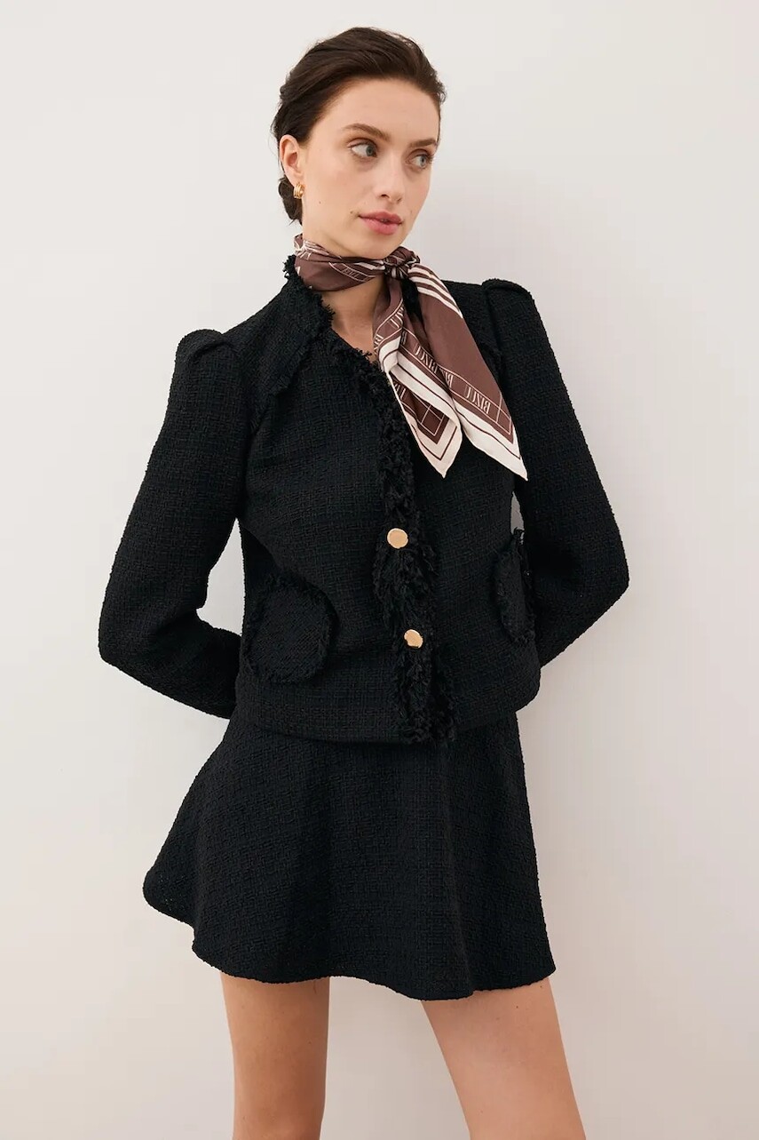 Sukňa Bizuu WENDYS čierna farba, mini, áčkový strih, WENDYS CZARNY