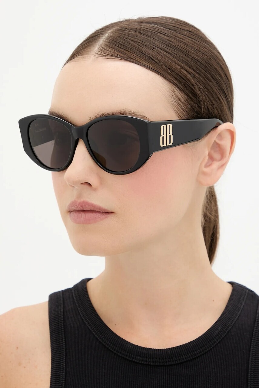 Slnečné okuliare Balenciaga čierna farba, BB0455S