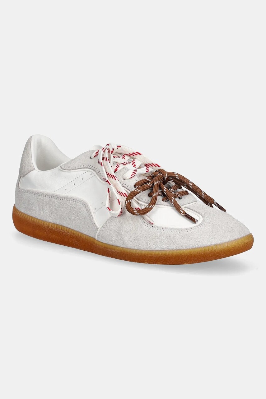 Kožené tenisky Nokwol August šedá farba, August