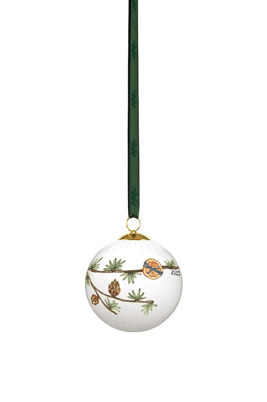 Vianočná dekorácia Kähler Hammershoi Christmas Bauble 2025 6 cm biela farba