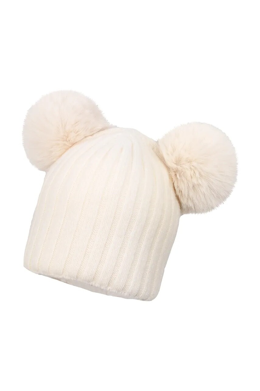 Čiapka s prímesou vlny Jamiks HANDI IIA béžová farba, JZI208