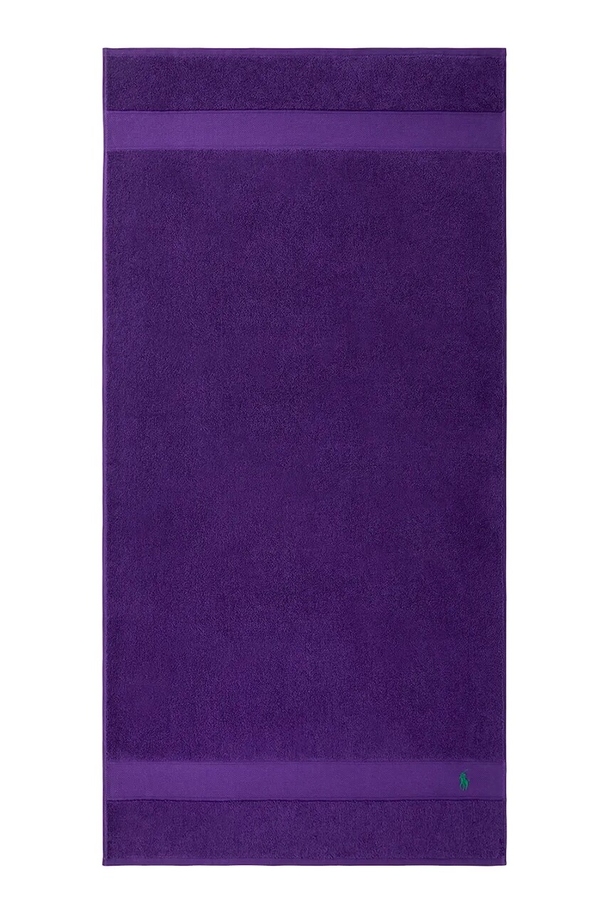 Veľký bavlnený uterák Ralph Lauren POLOPLAY Chalet 70 x 140 cm fialová farba