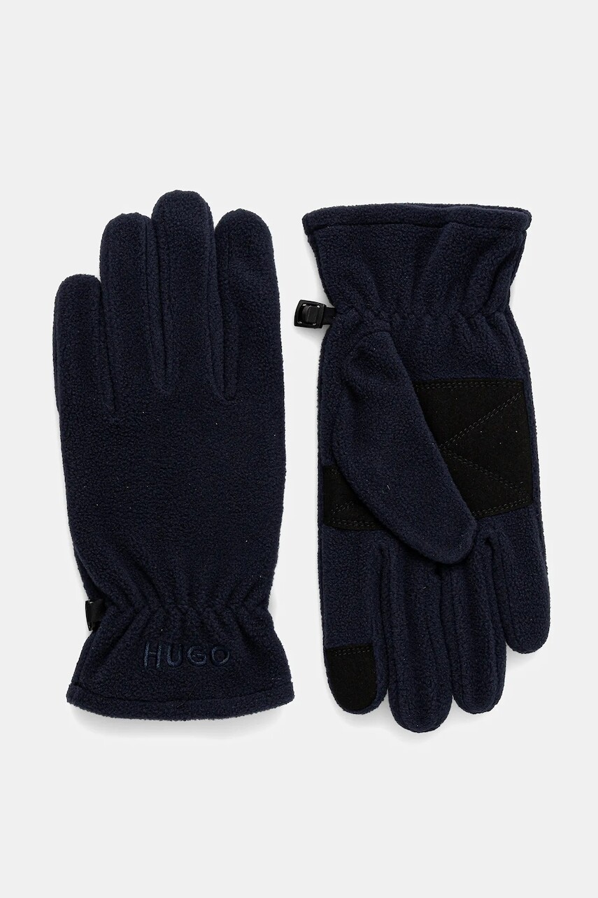 Rukavice HUGO tmavomodrá farba, 50548737