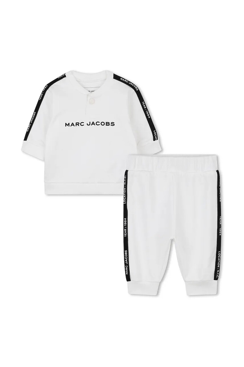 Detská tepláková súprava z bavlny Marc Jacobs béžová farba, W60663