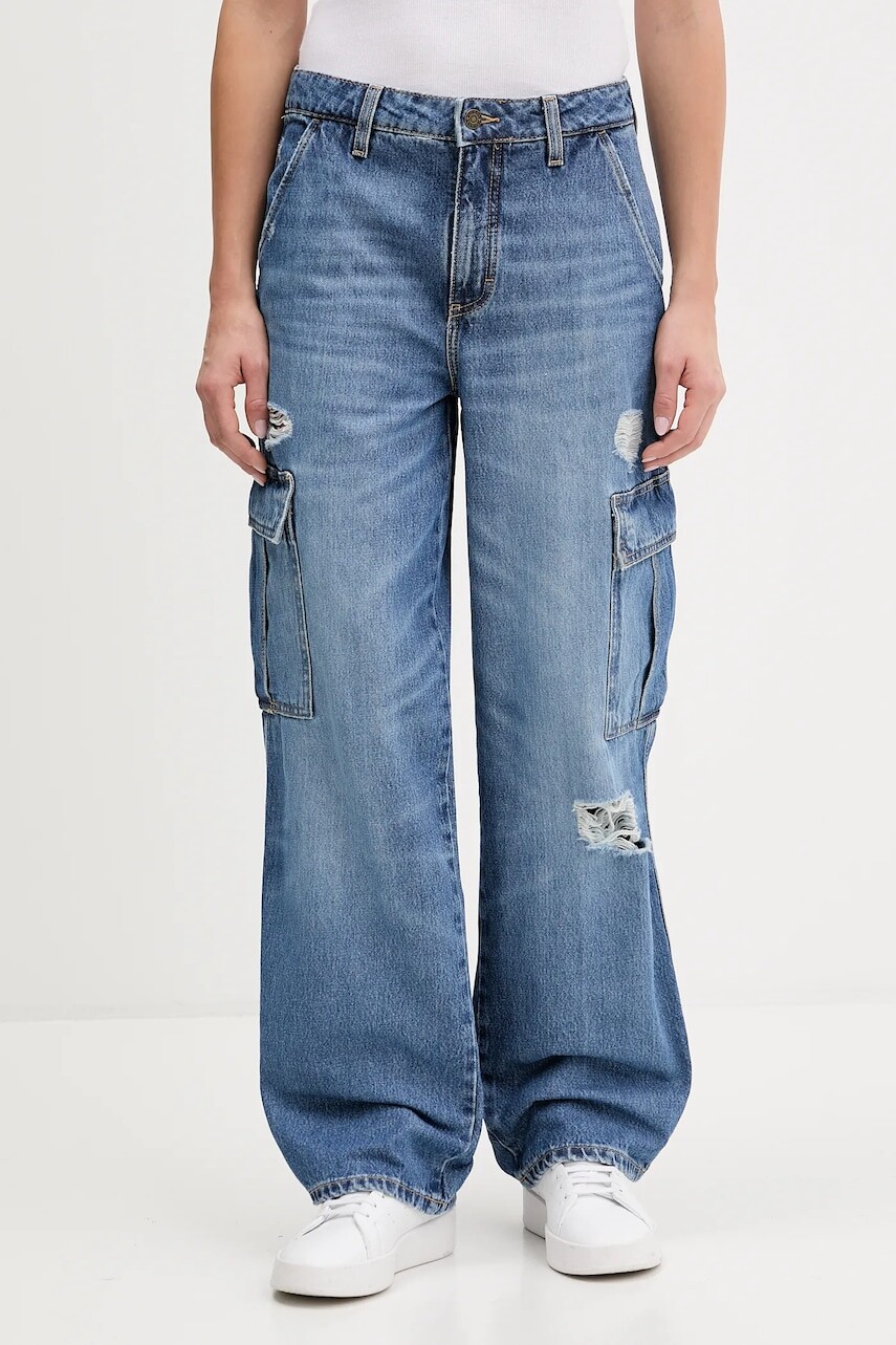 Rifle Guess Jeans modrá farba, W5YA1R D5R25