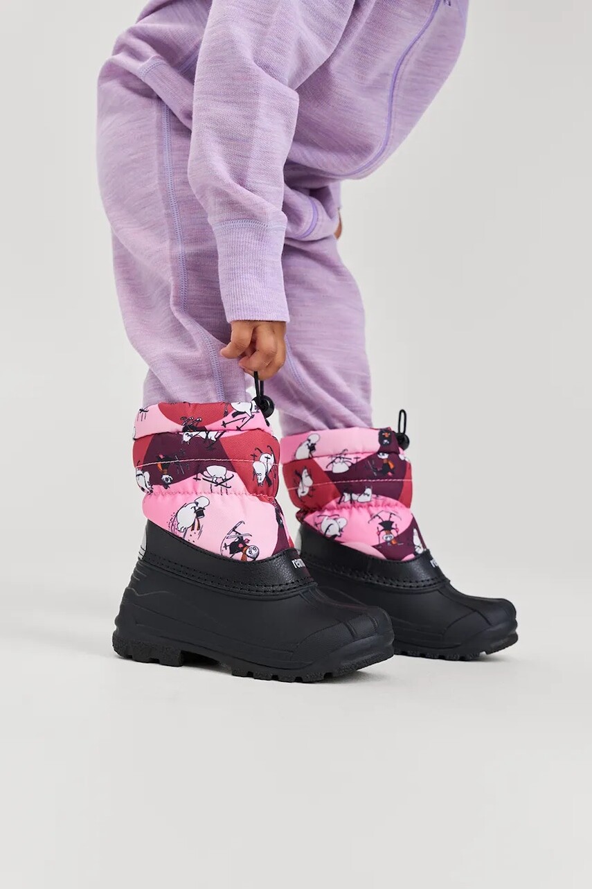 Zimné topánky Reima Moomin Nefar ružová farba, 5400024M