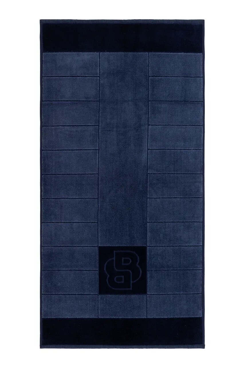 Bavlnený uterák BOSS DOUBLEB Steel 50 x 100 cm modrá farba