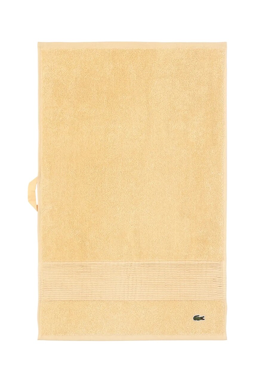 Bavlnený uterák Lacoste L LECROCO Sesame 40 x 60 cm žltá farba