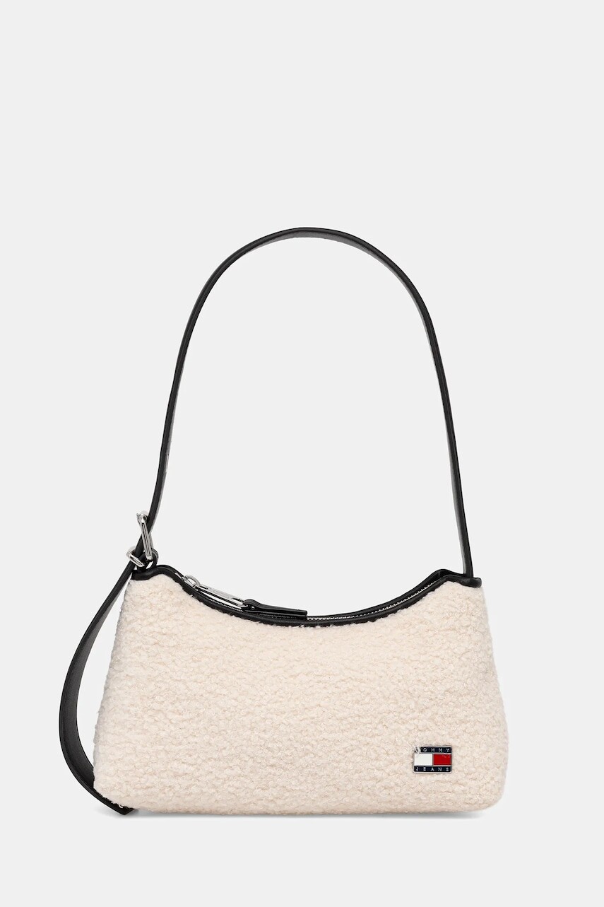 Kabelka Tommy Jeans béžová farba, AW0AW18011