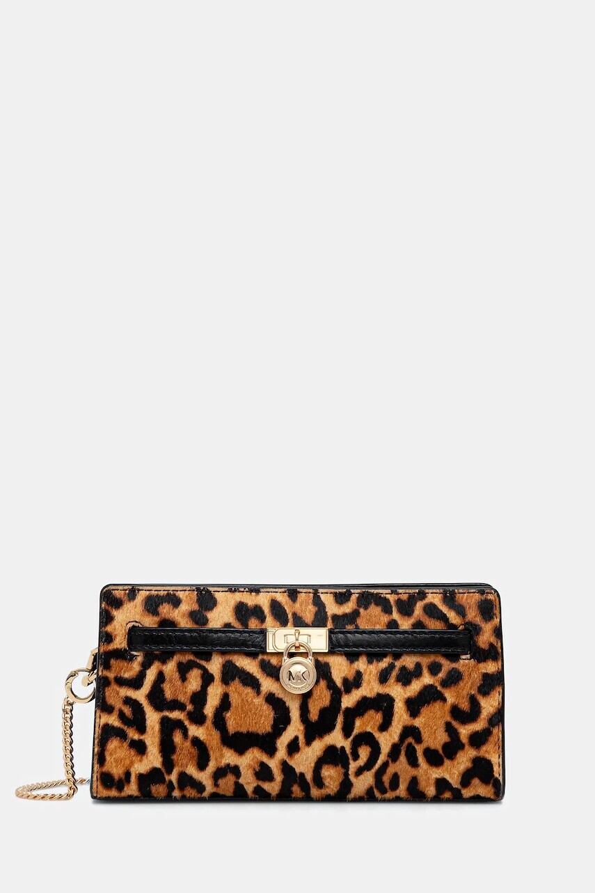 Kožená kabelka MICHAEL Michael Kors hnedá farba, 32F5GNXC0H