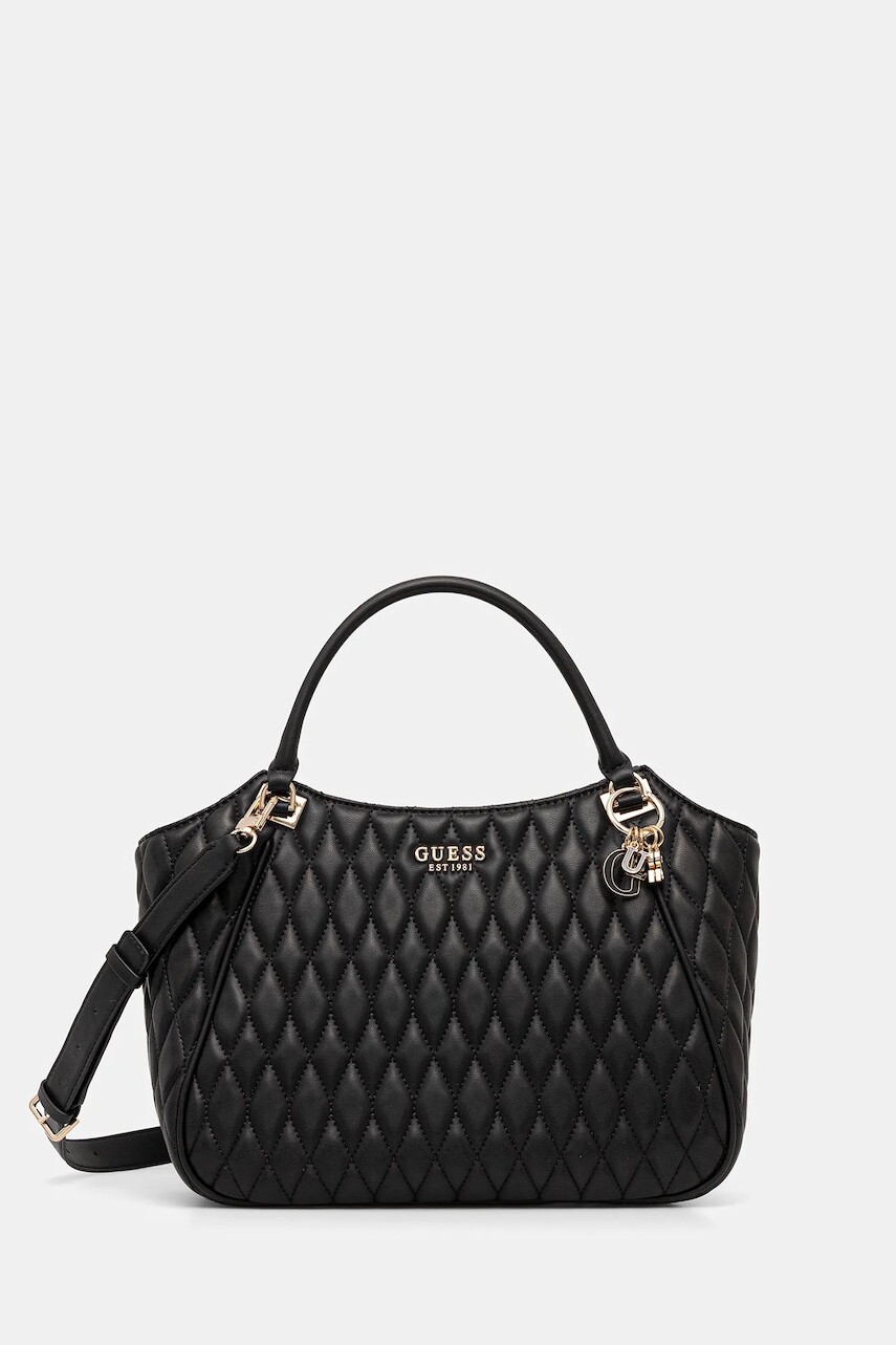 Kabelka Guess VALLA čierna farba, HWQG81 22220
