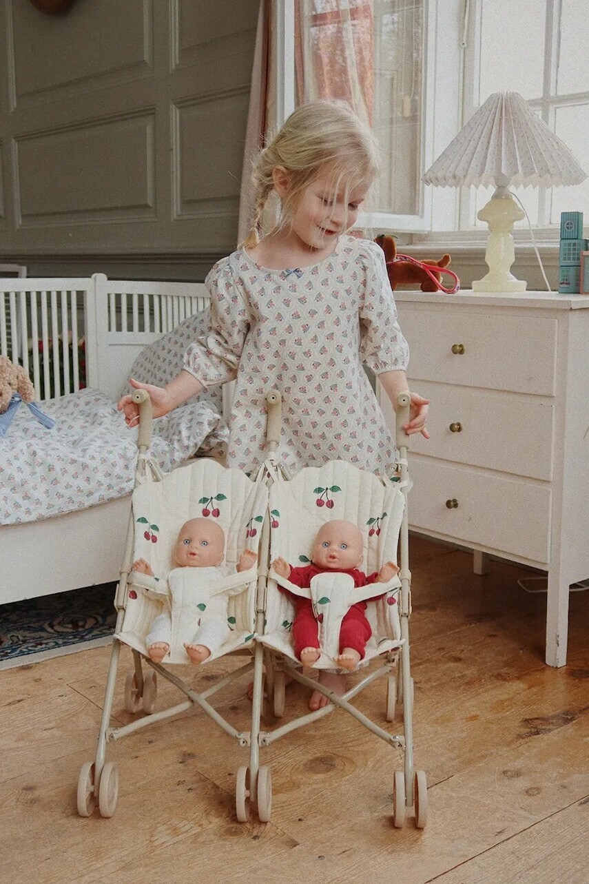 Kočík pre bábiky Konges Sløjd TWIN DOLL STROLLER KS104455