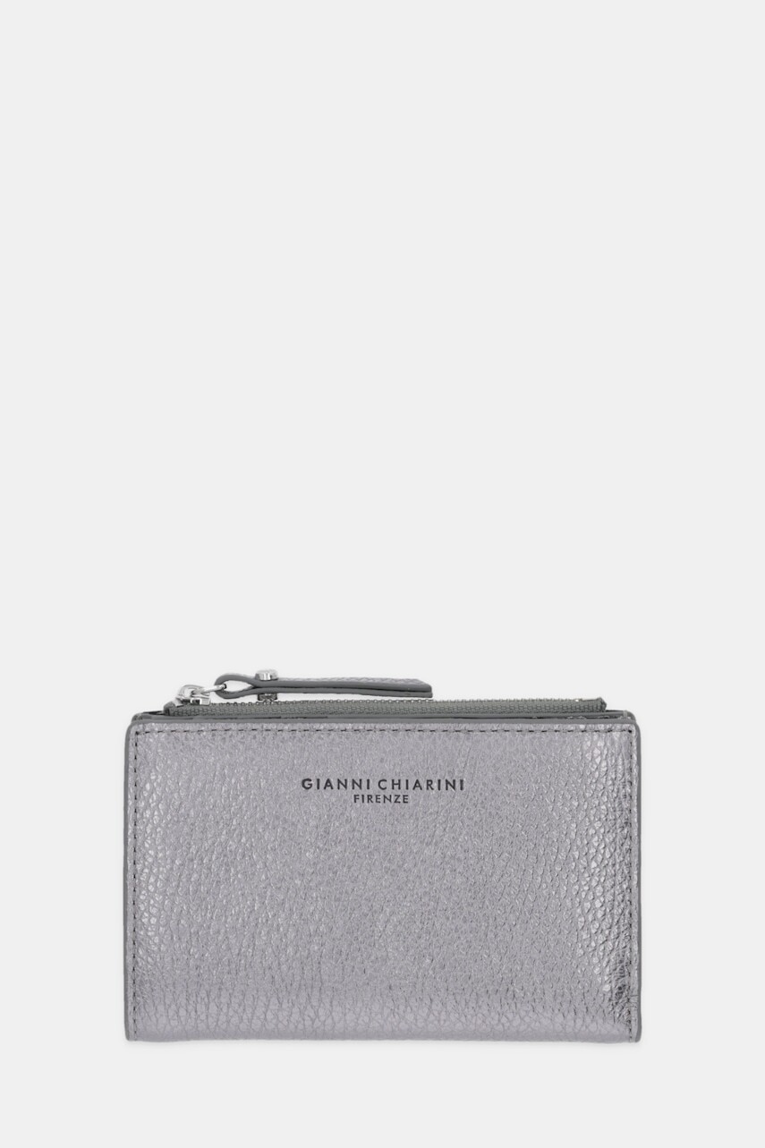 Kožená peňaženka Gianni Chiarini strieborná farba, PF.6003.GRN.LM