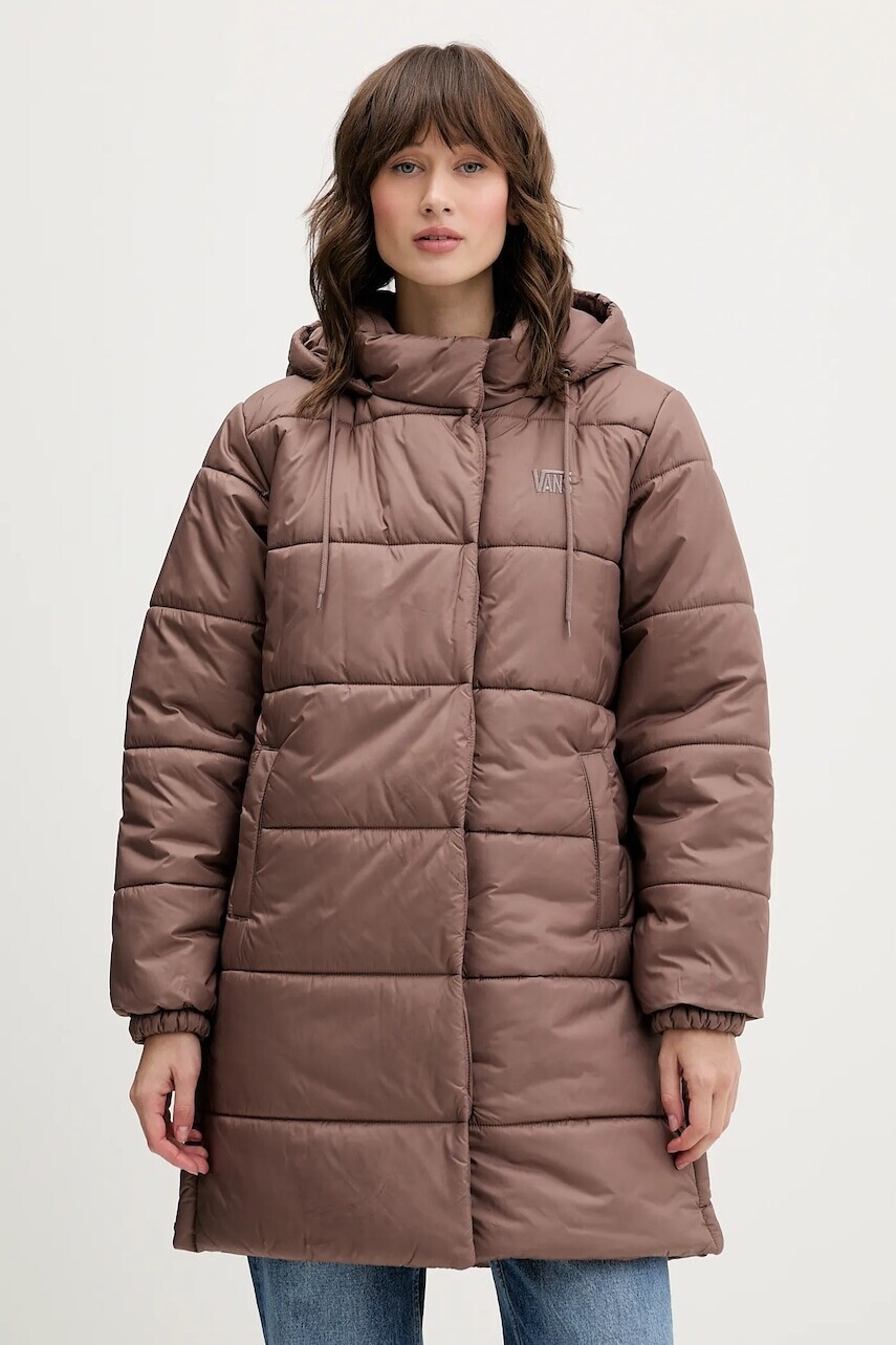 Bunda Vans hnedá farba, zimná, VN000PK3CHG1