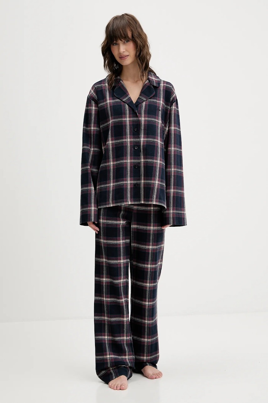 Pyžamo BOSS dámske, tmavomodrá farba, 50550231