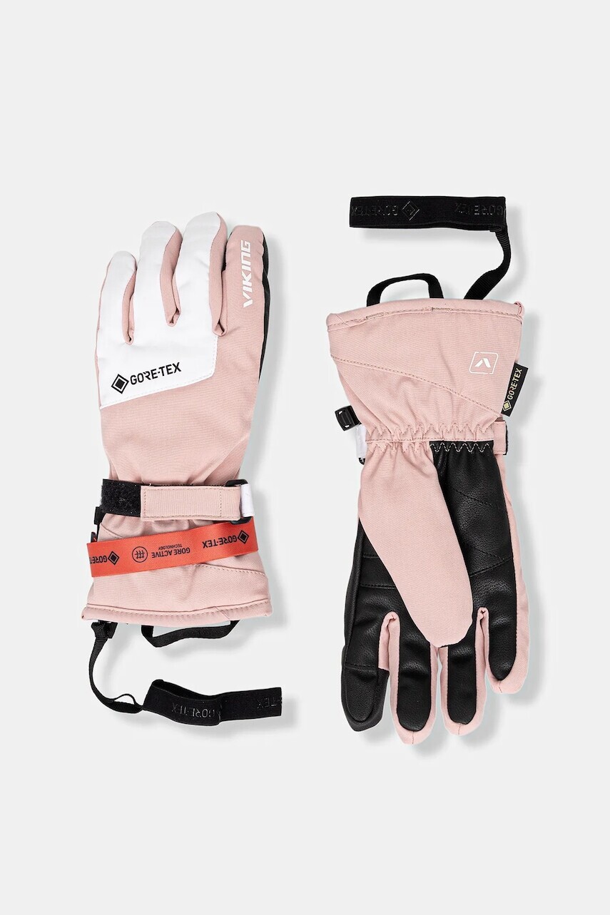 Lyžiarske rukavice Viking Sherpa GTX 2.0 ružová farba, 150/27/6005