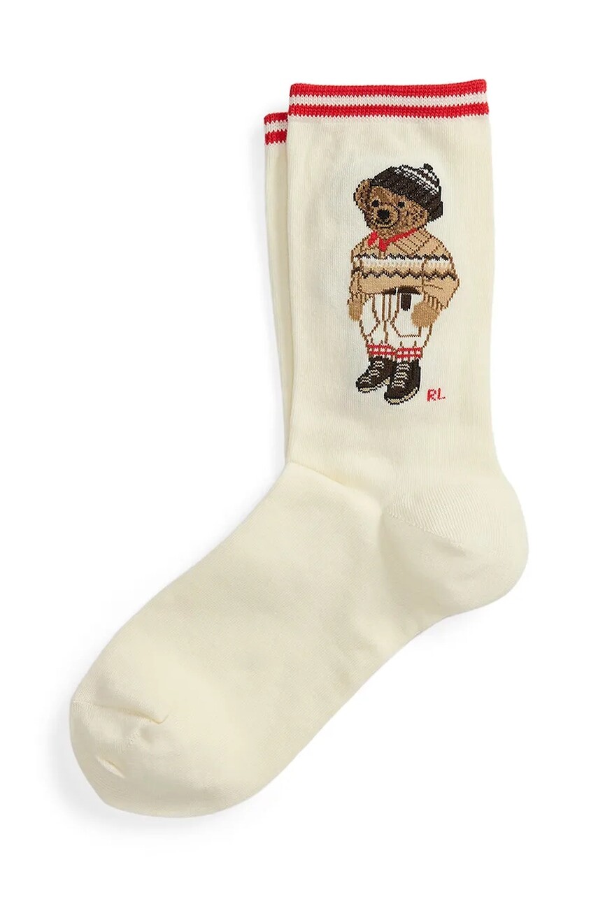 Ponožky Polo Ralph Lauren béžová farba, 455982952