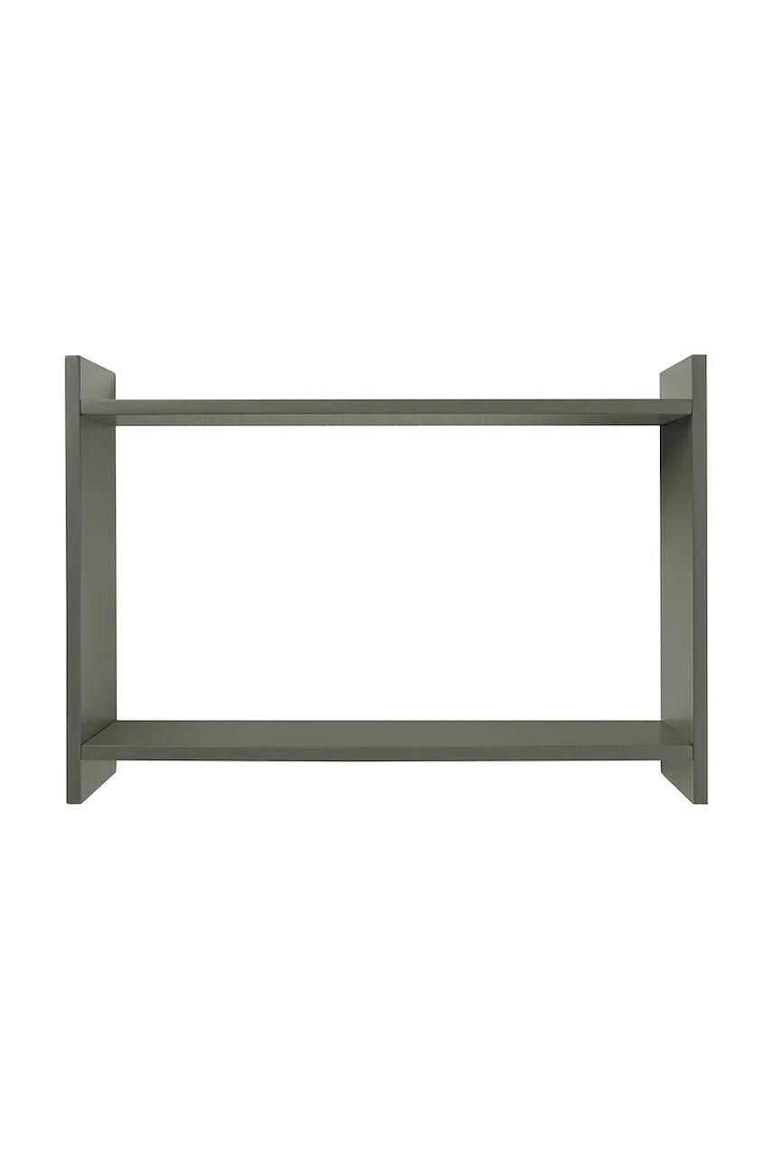 Nástenná polica House Nordic Bamberg 50 x 14,5 x 35 cm zelená farba