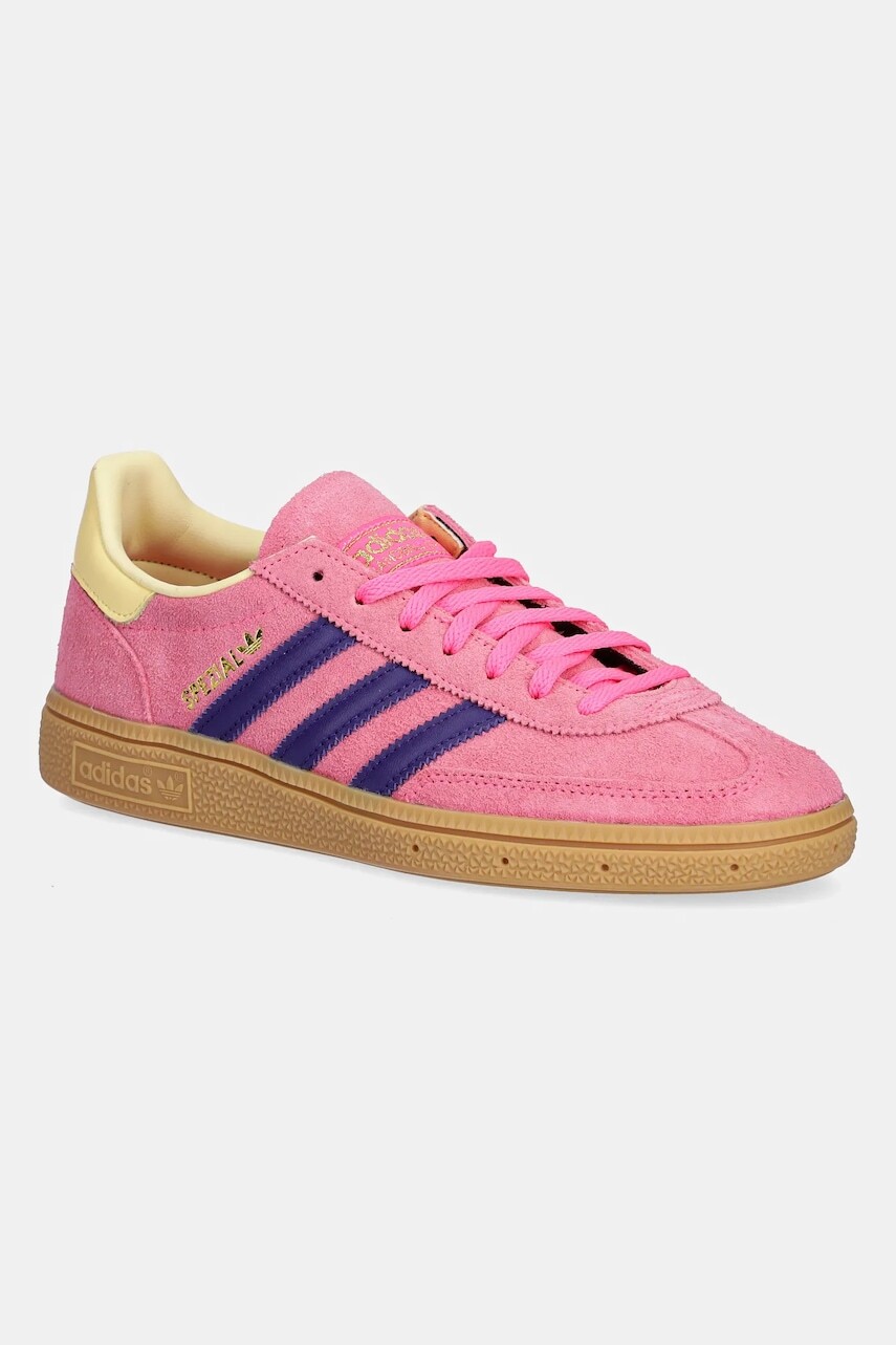Semišové tenisky adidas Originals Handball Spezial ružová farba, JP8718