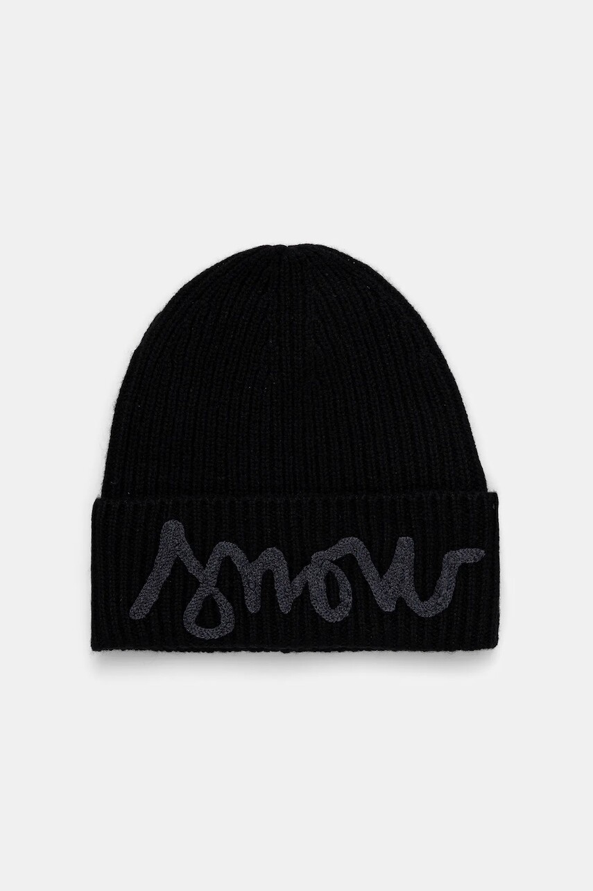 Kašmírový klobúk Rossignol JCC čierna farba, RLOWH07