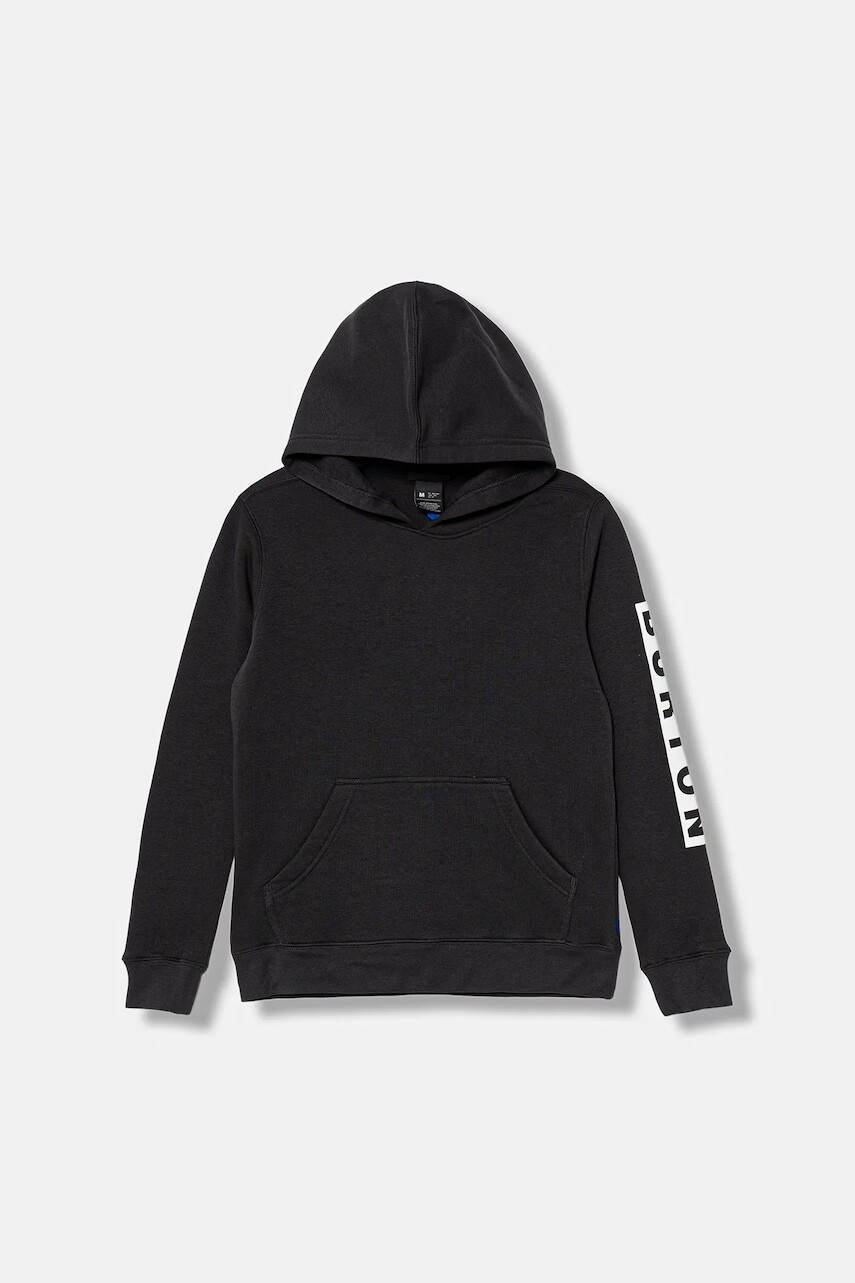 Detská mikina Burton ELITE čierna farba, s kapucňou, s potlačou, 148971