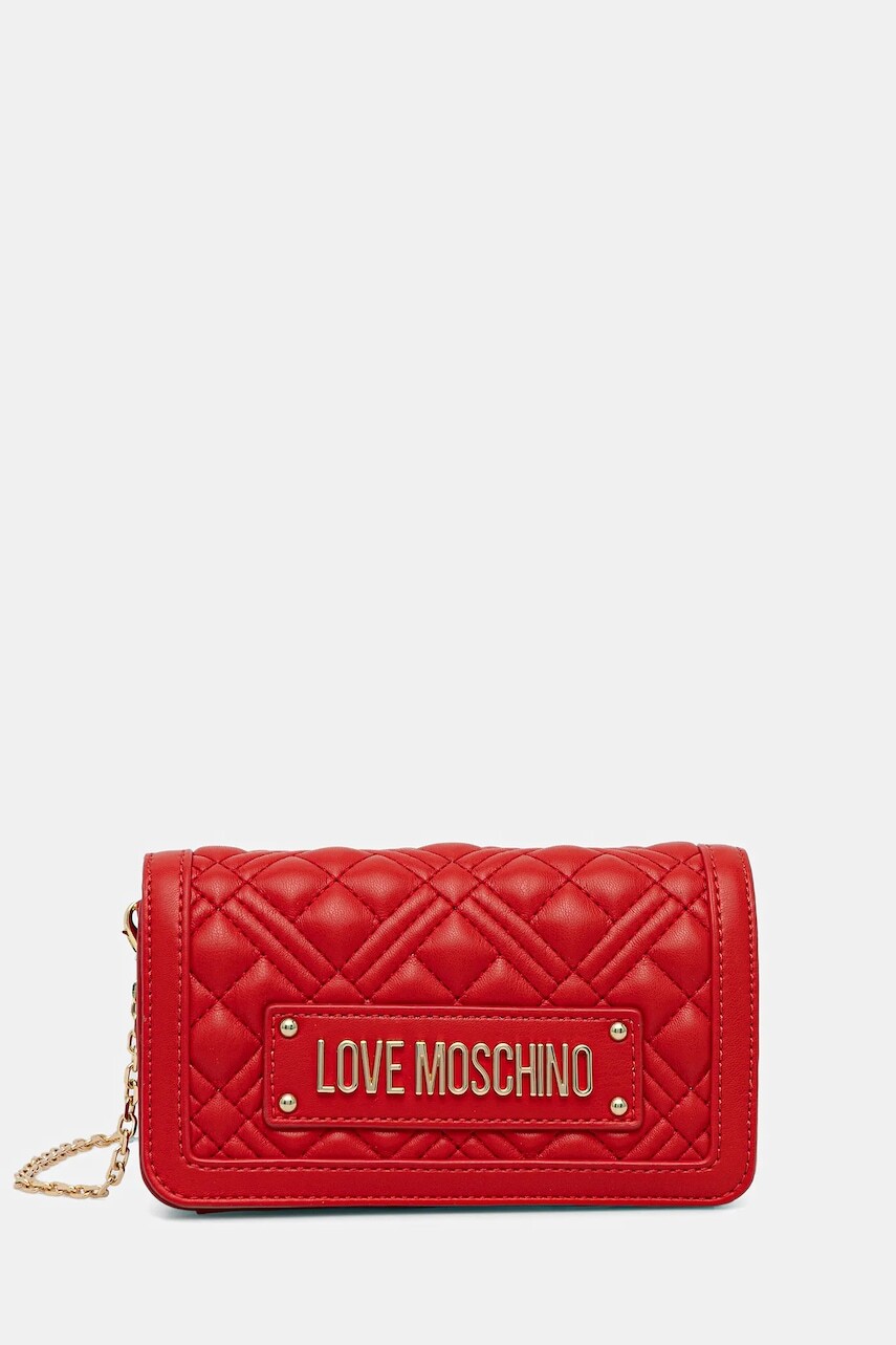 Kabelka Love Moschino červená farba, JC5681PP0NLA0500