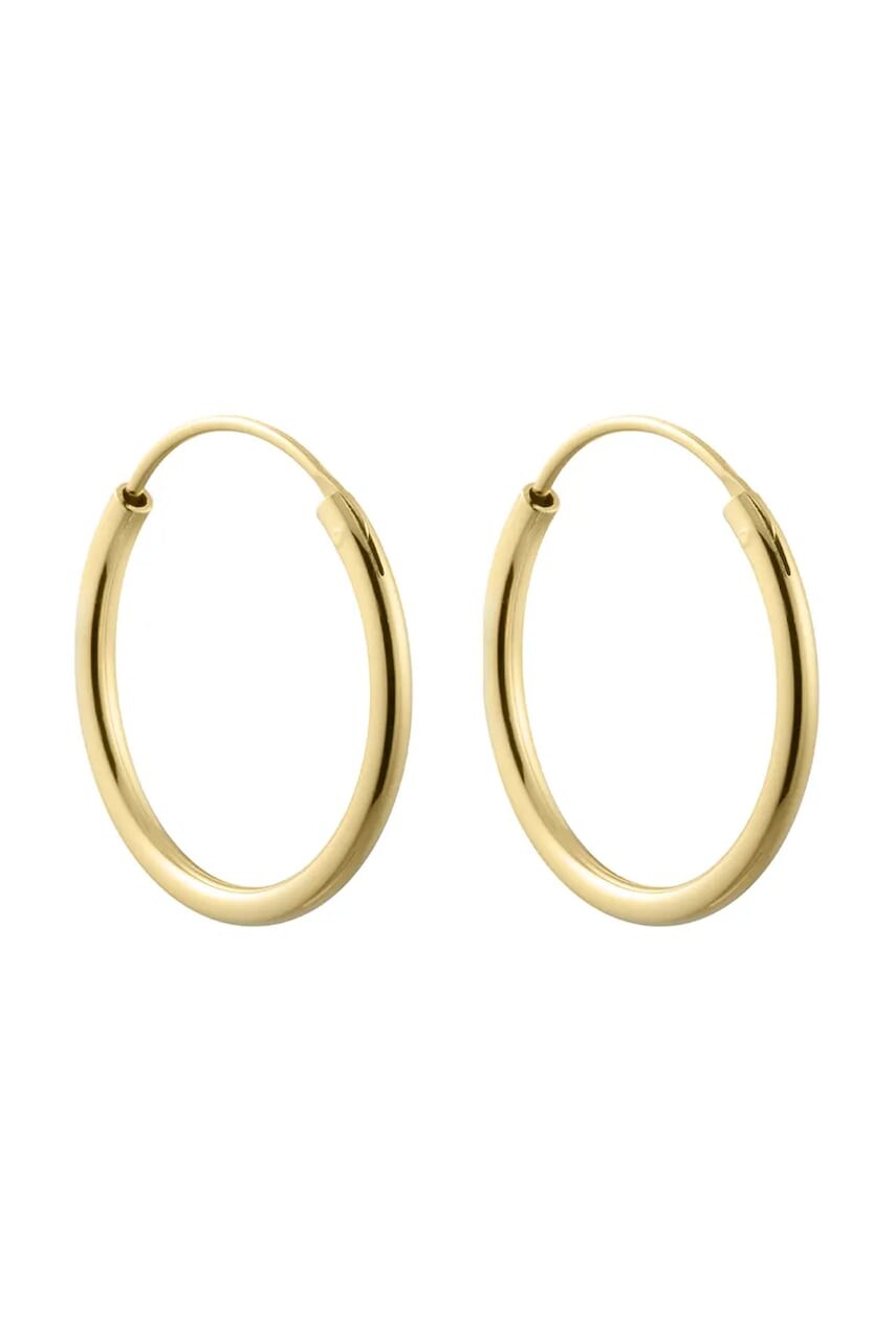 Strieborné pozlátené náušnice Design Letters 90403022GOLD