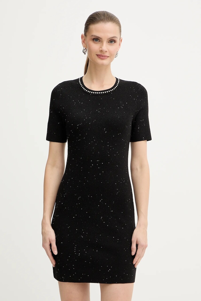 Šaty Morgan čierna farba, mini, priliehavé, RMAUD