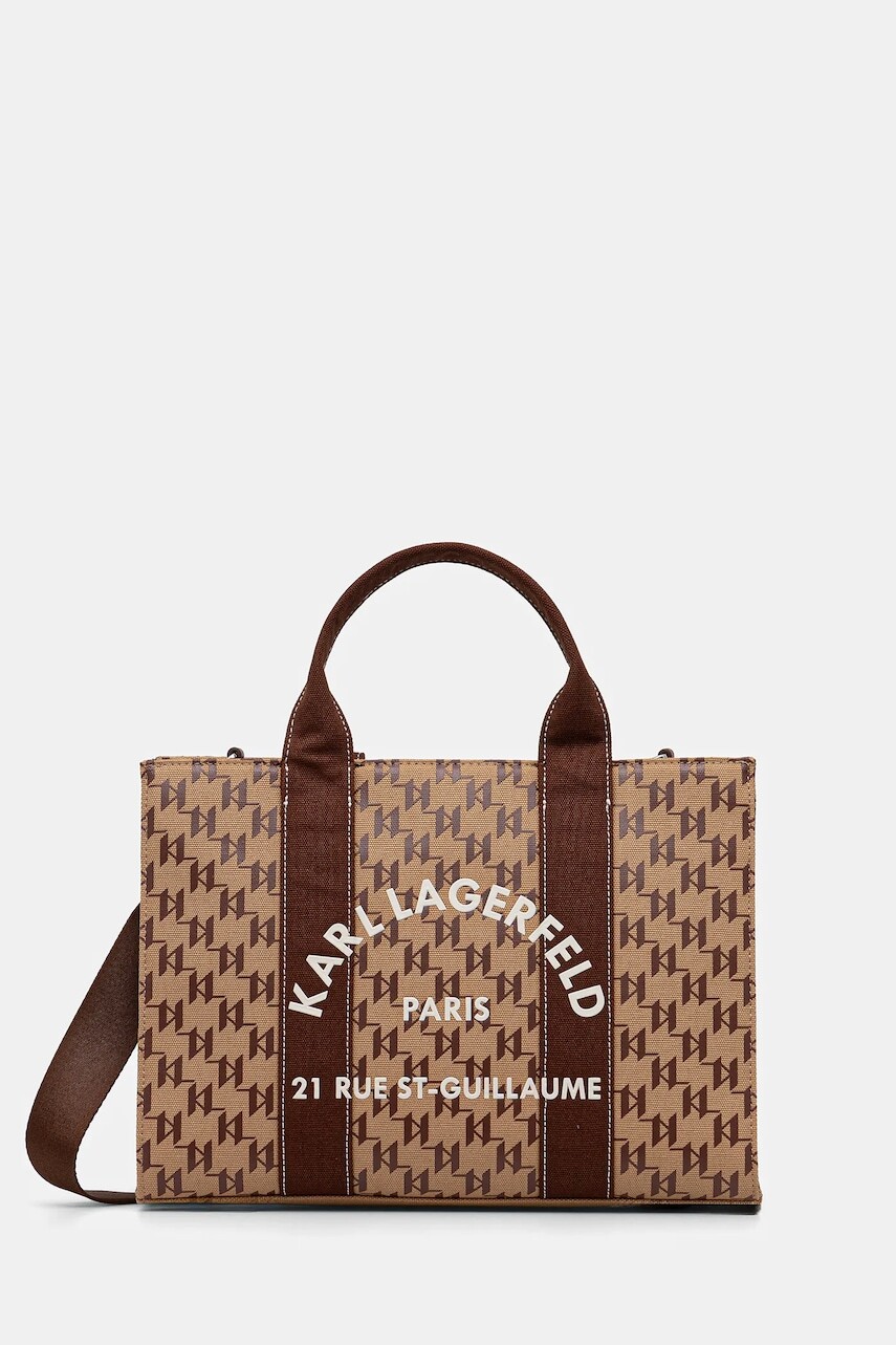 Kabelka Karl Lagerfeld K/RSG hnedá farba, B1W50021