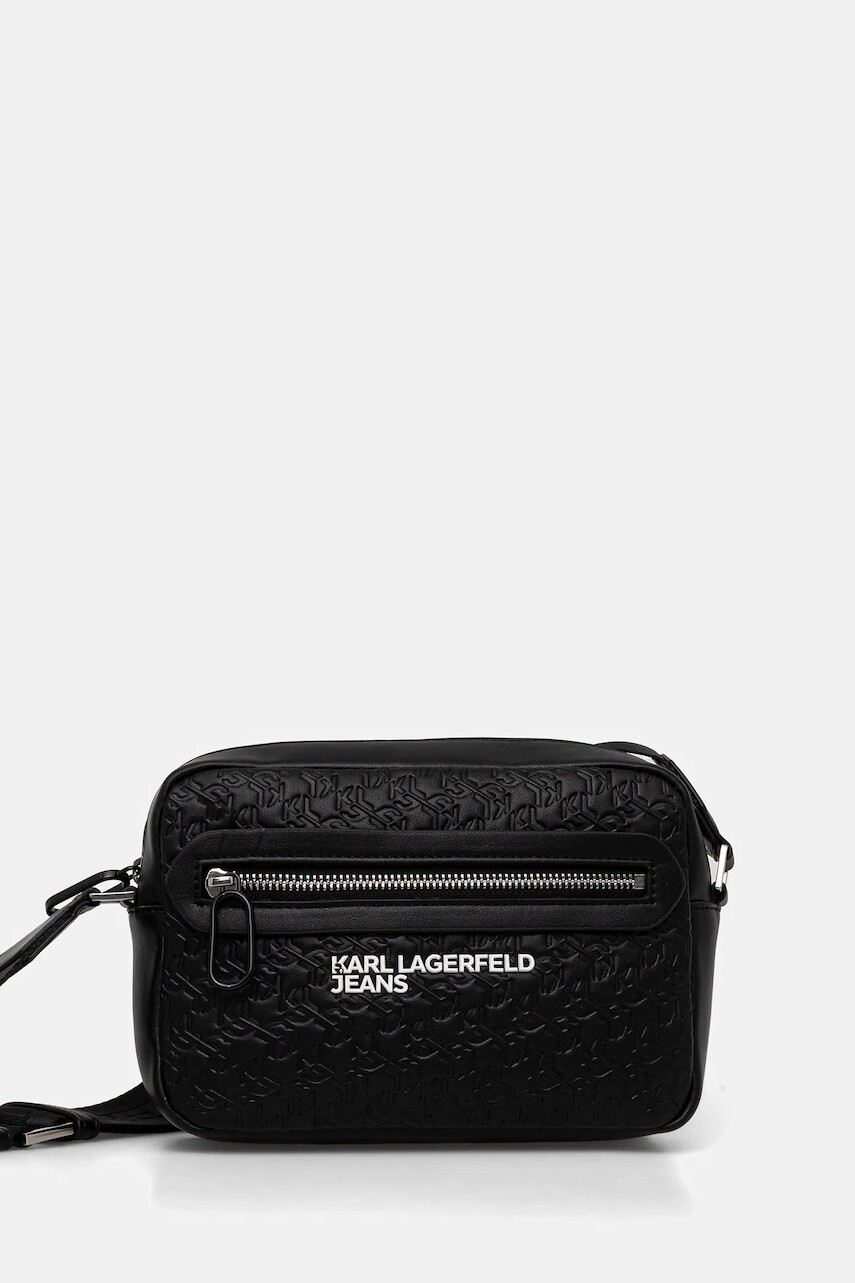 Malá taška Karl Lagerfeld Jeans čierna farba, B1M30142