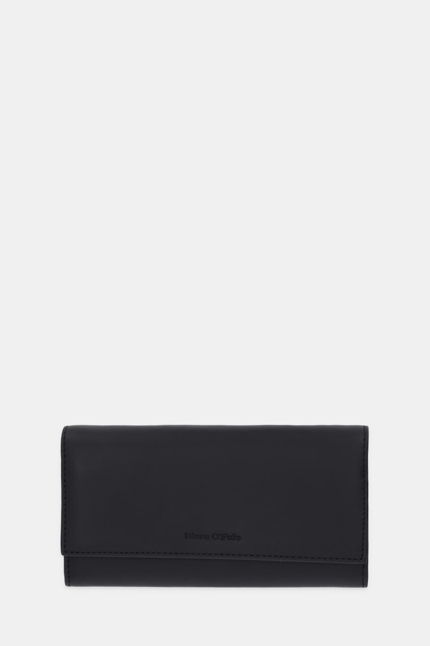 Kožená peňaženka Marc O'Polo čierna farba, 5000009102