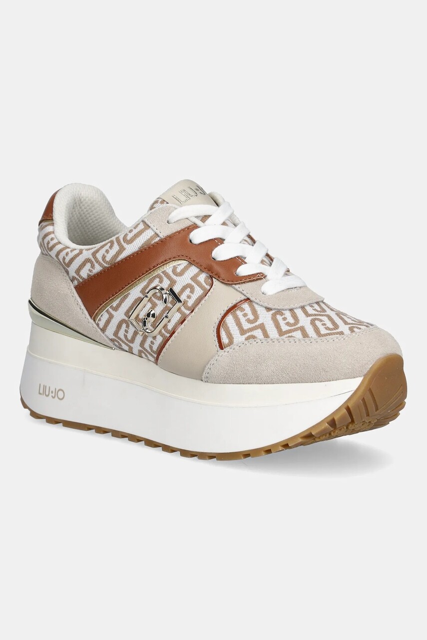 Tenisky Liu Jo LIU JO MAXI WONDER PLUS 02 béžová farba, BA6019PX617S3971