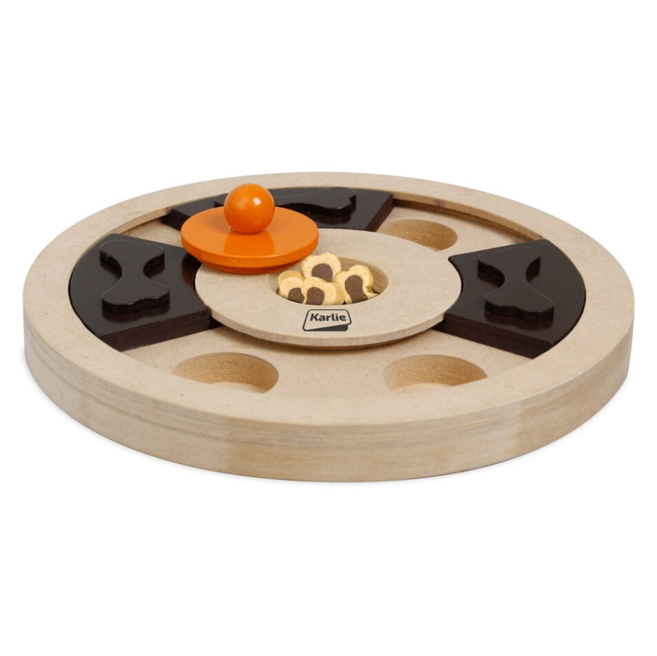KARLIE Interaktívna drevená hračka Hera pre psíkov 25 x 5 cm