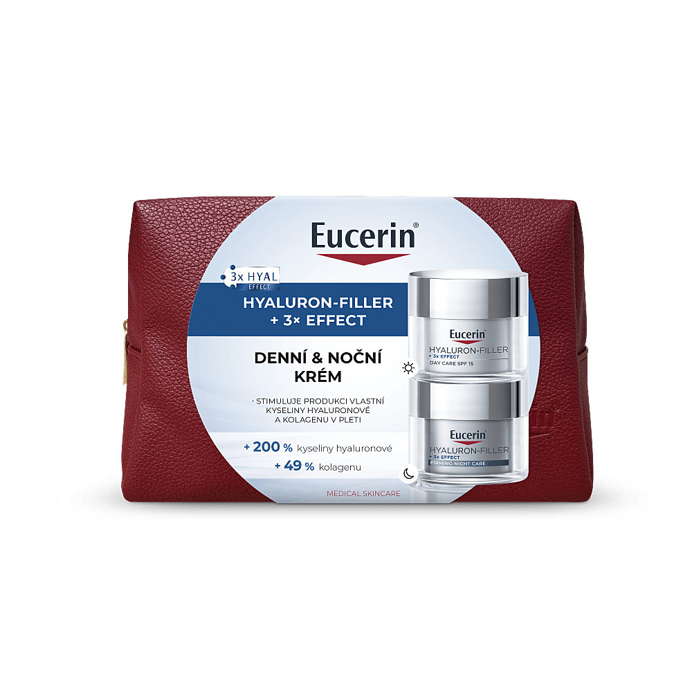 EUCERIN Hyaluron-Filler + 3x Effect Vianočná kazeta 2 x 50 ml
