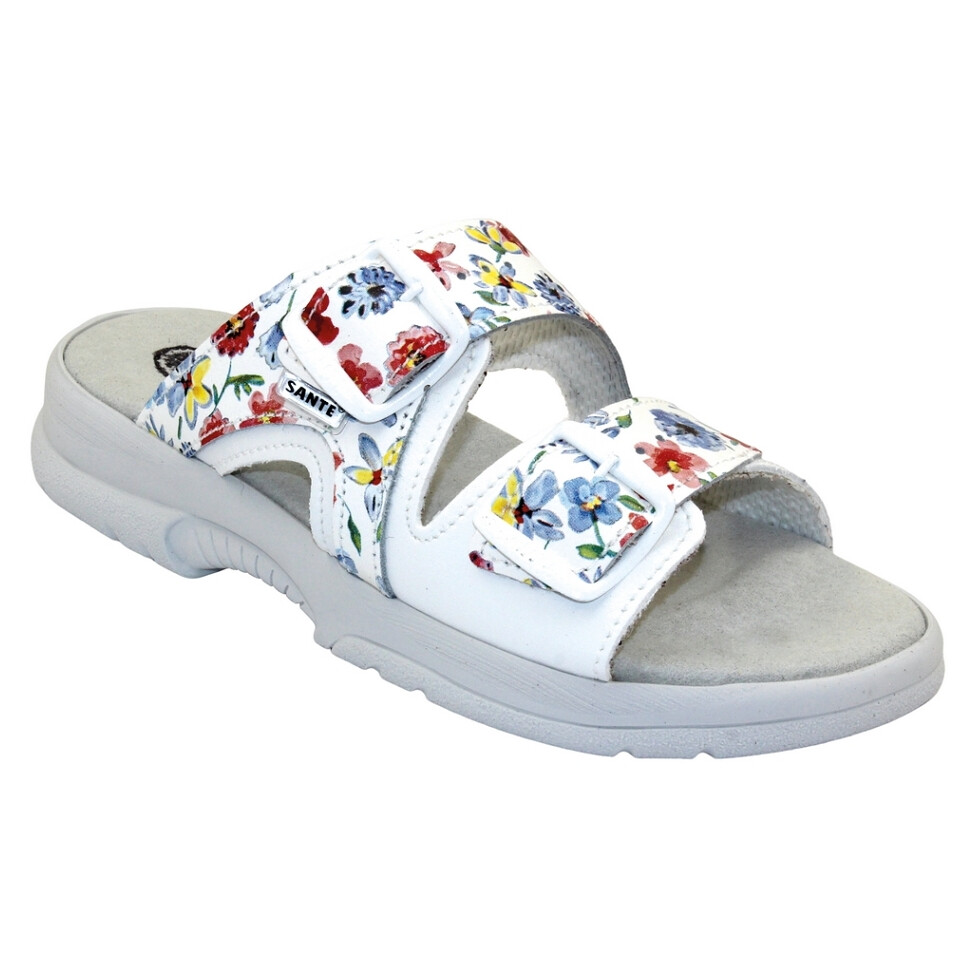 SANTÉ Dámske šľapky biele, Veľkosť obuvi: 38