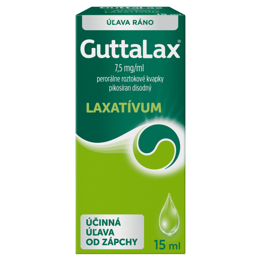 GUTTALAX Preháňadlo kvapky, roztok 15 ml