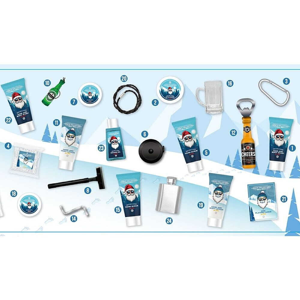 ACCENTRA Adventný kalendár Men's Collection Winter v skladacej krabici