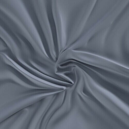 Kvalitex Saténové prestieradlo s gumou tmavosivá, 90 x 200 cm