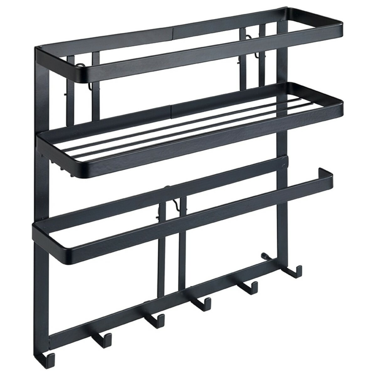 Wenko Multifunkčná kuchynská polička s háčikmi Gala, 33 x 9 x 30 cm