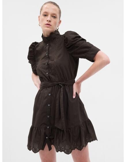 Mini šaty s volánovými rukávmi