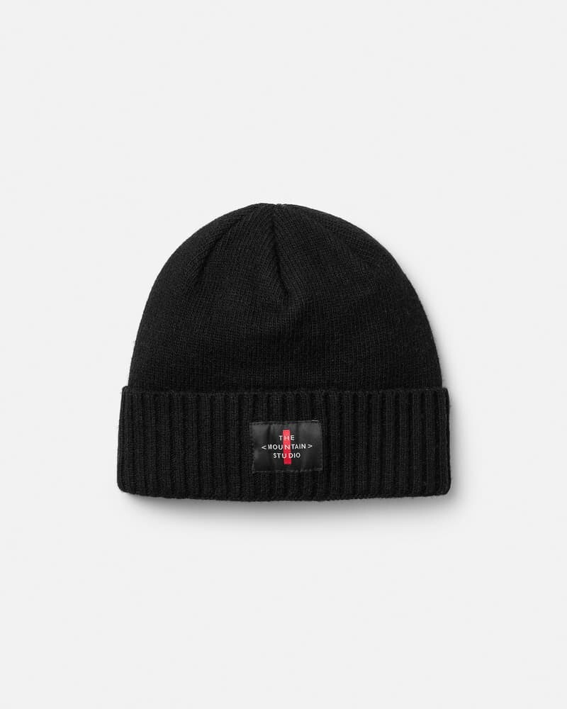 Čapica The Mountain Studio CASHMERE MIX CROSS LOGO BEANIE
