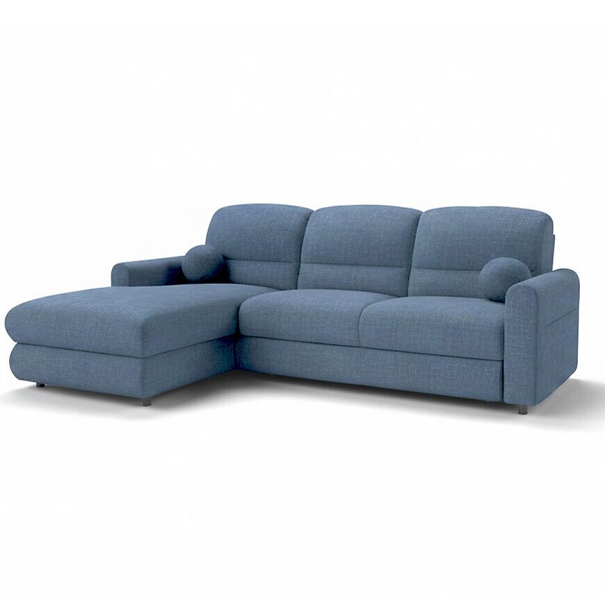 Rohová sedacia súprava Fiord L Rebel 11 modrá