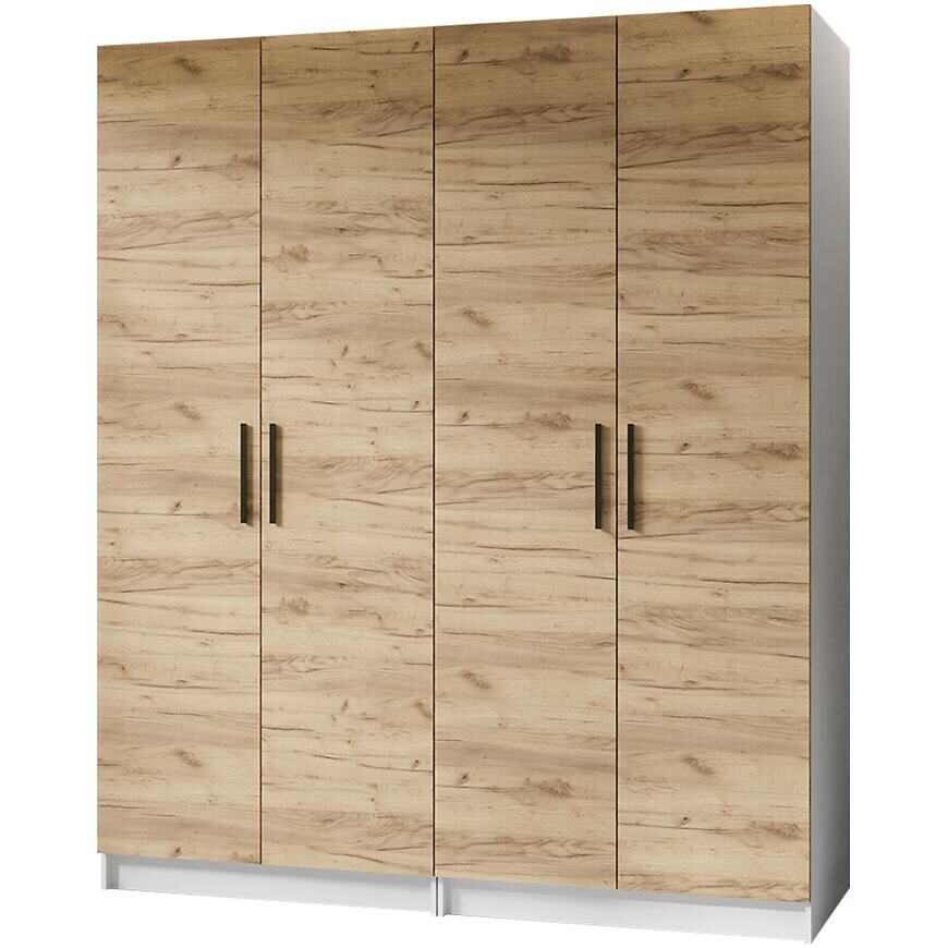 Skriňa X2 Gold 2d Biela/Dub Craft Zlatý