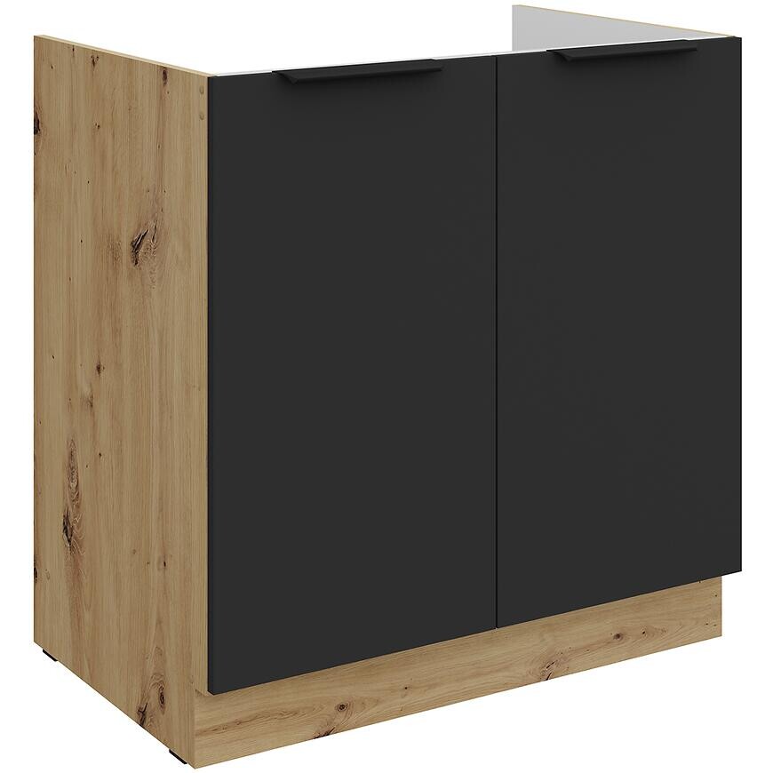 Kuchynská skrinka Aria-Bl/Ar Anti Fingerprint 80zl 2f Bb