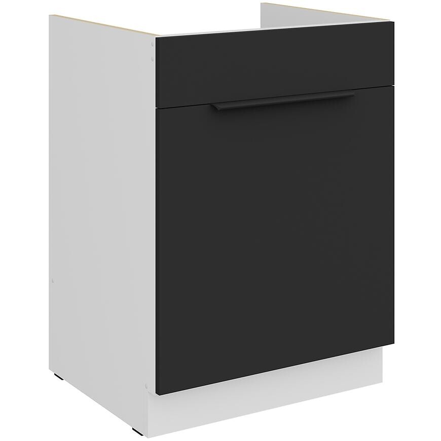 Kuchynská skrinka Aria-Bl/Wh Anti Fingerprint 60zl 1s Bb